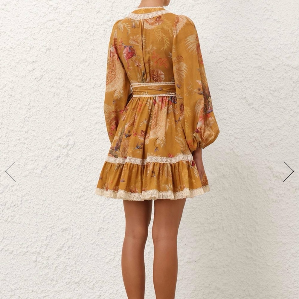 Zimmermann ASCENSION FRILL MINI DRESS sz 3 AU NEW $795 - Picture 16 of 17